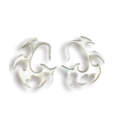Paio orecchini conchiglia - 1,