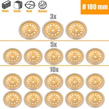 Segmento Diamantato Mola Tazza Disco doppio Riga Smerigliatrice Ø 180 mm