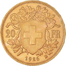 Moneta 20 franchi Helvetia