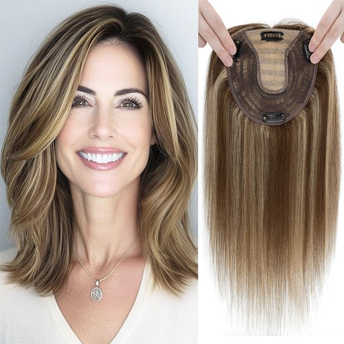 Topper donna capelli umani