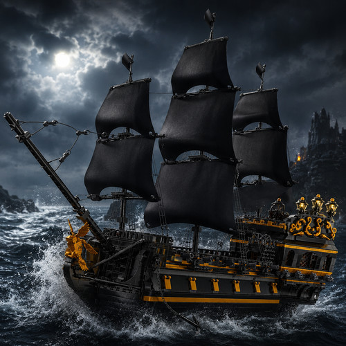Moc black pearl nave pirati - pearl,