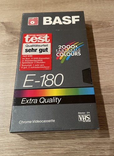 Videocassetta vhs basf - videocassetta, extra