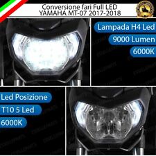 FARO A LED PER YAMAHA MT-07 ANABBAGLIANTE ABBAGLIANTE H4 LED POSIZIONE T10 6000K