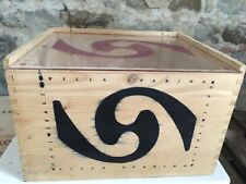 CASSETTA DI  LEGNO -VINO VILLA SPARINA-GAVI ITALIA-VUOTA