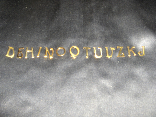 Lettere cifre metallo - lettere,