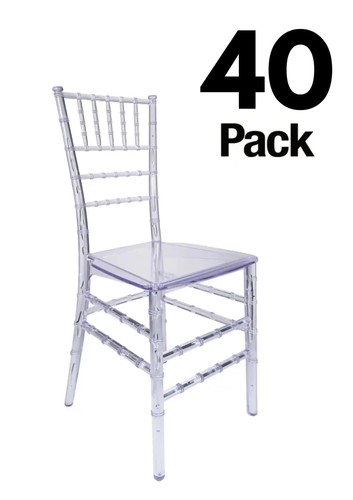 Chair pack clear resin - 40,