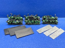 RARO! 3 basi / stand guerrieri orchi / orchi degli orchi e dei goblin per Warmaster 2