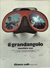 Maschera Viso Mares Sub/Farymann motori marini Advertising 1974