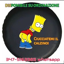 Copri Ruota di Scorta FUORISTRADA THE SIMPSON BART CIUCCIATI IL CALZINO 4X4 JEEP