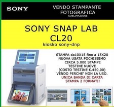 DNP STAMPANTE FOTOGRAFICA KIOSKO SONY SNAP LAB CL20 kiosko sony dnp