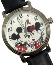 Orologio Disney Topolino e Minnie quadrante grande 37mm unisex batteria nuova