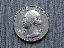 USA 1974 quarter dollar (1/4