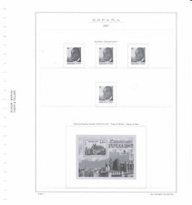 SPAGNA 2007 FOGLI MARINI MODELLO EUROPA 11 FOGLI USATO MF108172