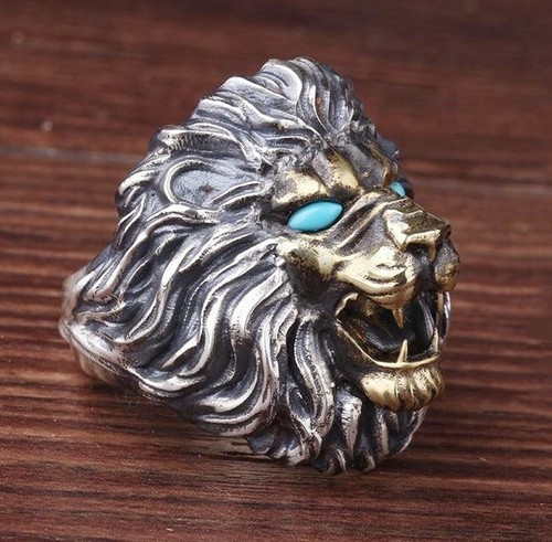 Anello tigre leone - tigre, regolabile