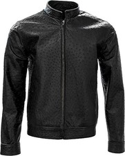 Giacca moto biker - , vera