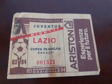 BIGLIETTO STADIO VINTAGE CALCIO JUVENTUS LAZIO 1983 1984