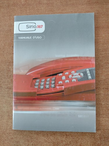 Sirio 187 manuale uso - -,
