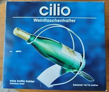 Cilio porta bottiglia per vino in acciaio inox