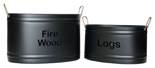 Porta legna ovali set pz - legna,