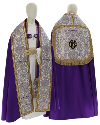 Piviale romano viola con - piviale,