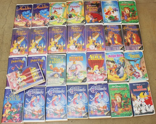 Lot vintage disney vhs - vintage,
