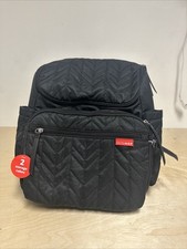 Skip Hop Borsa da Viaggio per Bambini con Fasciatoio e Attacco Passeggino, Jet Black U1