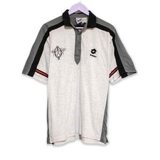 Polo Lotto Vintage grigia con ricamo - Taglia L uomo