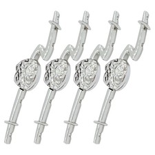  4 Pcs Bottoni Stoffa