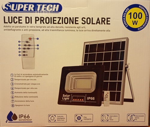 Faro solare led - solare, esterno