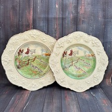 2 x Crown Ducal Plates Display