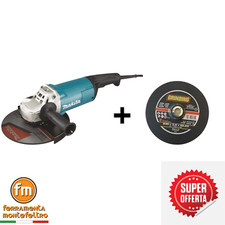 Smerigliatrice angolare Makita  Professionale GA9060 230mm 2200W+2dischi omaggio