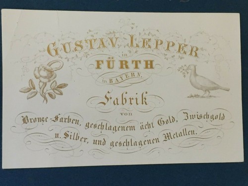 K243 carte visite xixe - de, du