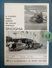 Rara Pubblicità Motoslitta Snoghia GHIA del 1969/a