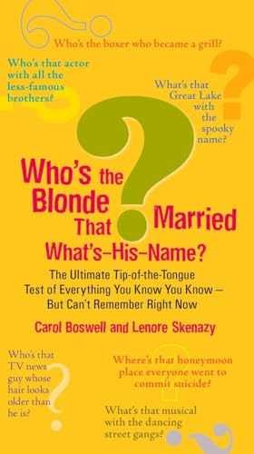 Who the blonde that - who's,
