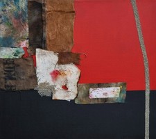 ALBERTO BURRI 087- MERAVIGLIOSA RIPRODUZIONE  - TELA 70x80