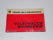 VOLKSWAGEN SCIROCCO LIBRETTO USO E MANUTENZIONE 1975