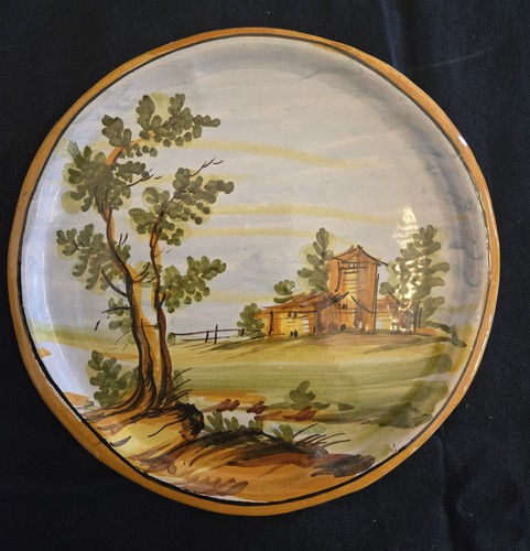 Piatto ceramica castelli - piatto, di