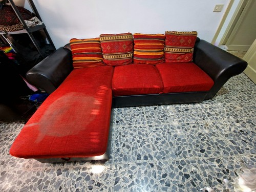 Divano letto con - penisola,