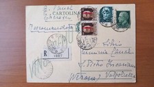STORIA POSTALE - REPUBBLICA SOCIALE - INTERO C97A C.15 RACCOMANDATO - RR!!