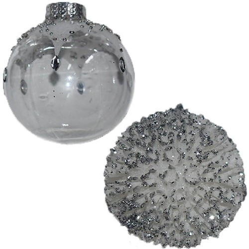 Palline bianca argento - bianca, e