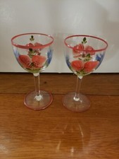 Coppia di bicchieri da vino a