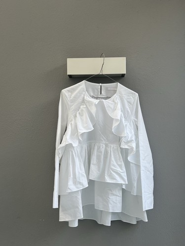 Camicia bianca zara con - bianca, volant