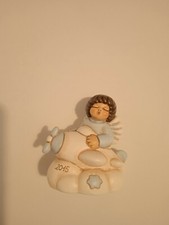 THUN Bimbo AZZURRO su aereo linea bomboniere NUOVO IN CONFEZIONE CON CERTIFICATO