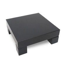 Tavolino quadrato laccato nero, anni ’70, coffee table, mid-century modern, 70s