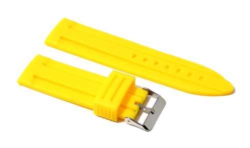 Cinturino gomma giallo - cinturino, in