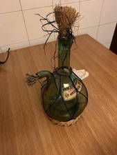 Antico Decanter FIASCO RUFFINO Chianti Camera Ghiaccio Vetro Soffiato Vintage