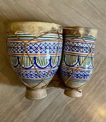 Coppia bongo africano - africano, vintage