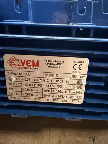Motore elettrico trifase evm - elettrico,