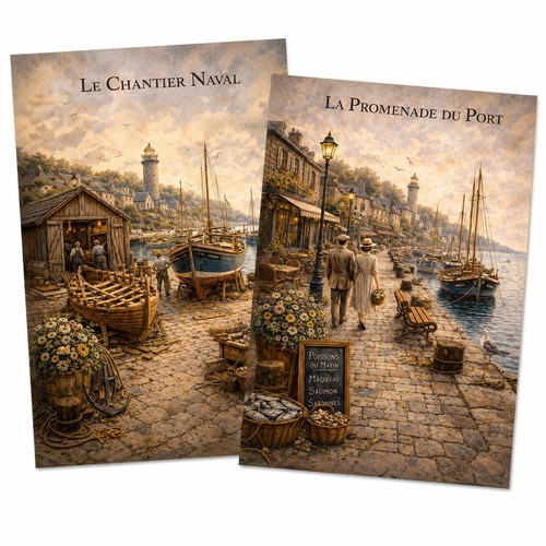 Set poster vintage stile - poster,