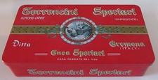 Scatola di latta Torroncini Ditta Sperlari Cremona Almond Candy